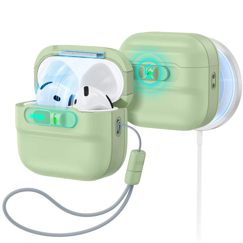 AirPods 4 Pulse FlickLock Case (HaloLock) - Light Green