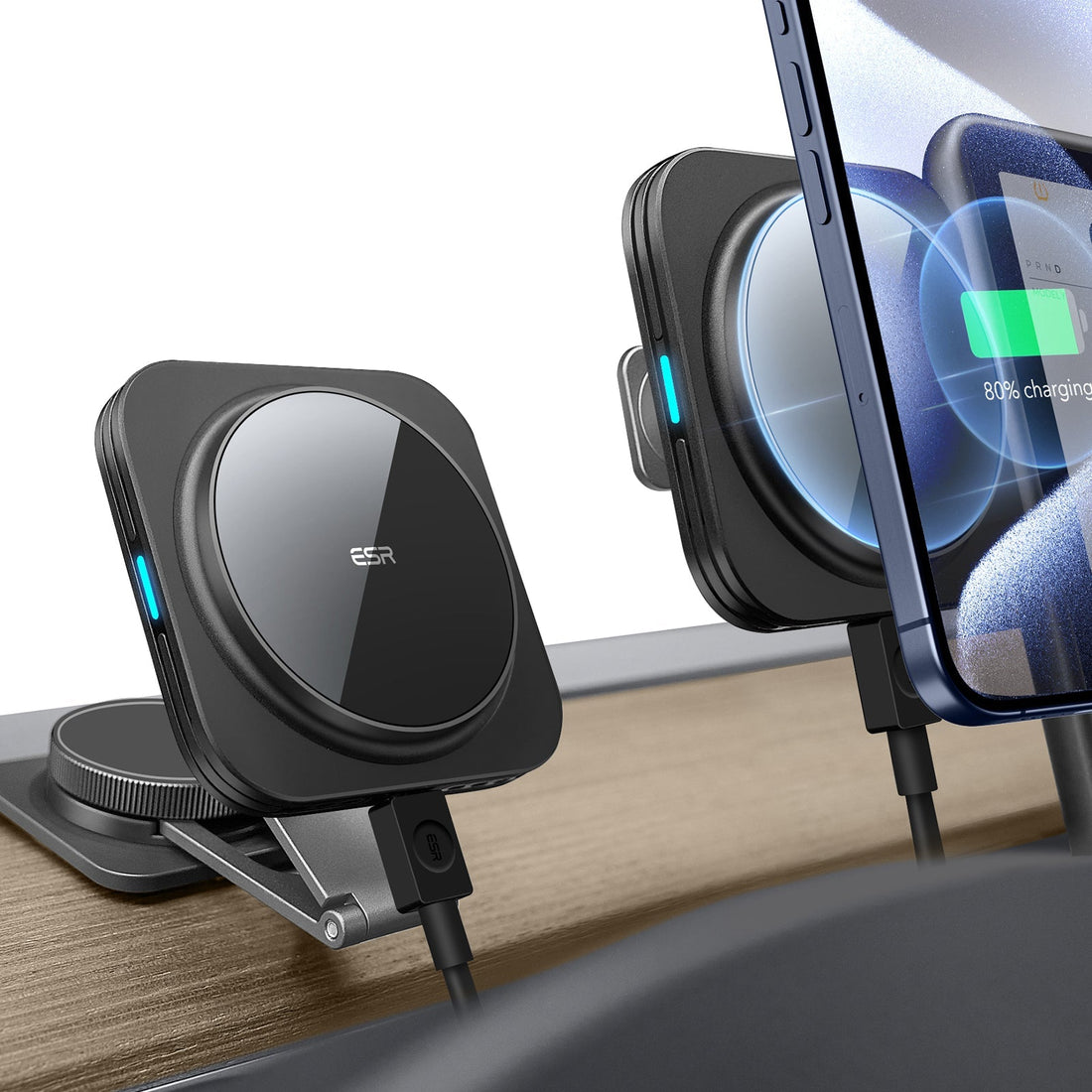 Touchscreen Wireless Car Charger HaloLock C01 ZT04