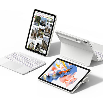 White Shift Keyboard Case with Precision Trackpad for iPad Pro 11 inch