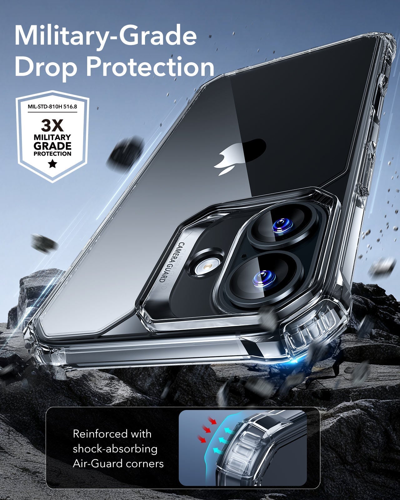 iPhone 16 Air Armor Clear Case KF2