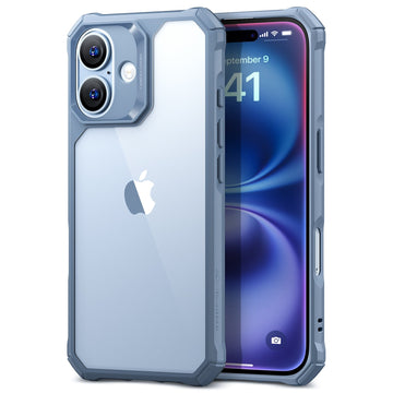 iPhone 16 Air Armor Clear Case clear blue 1