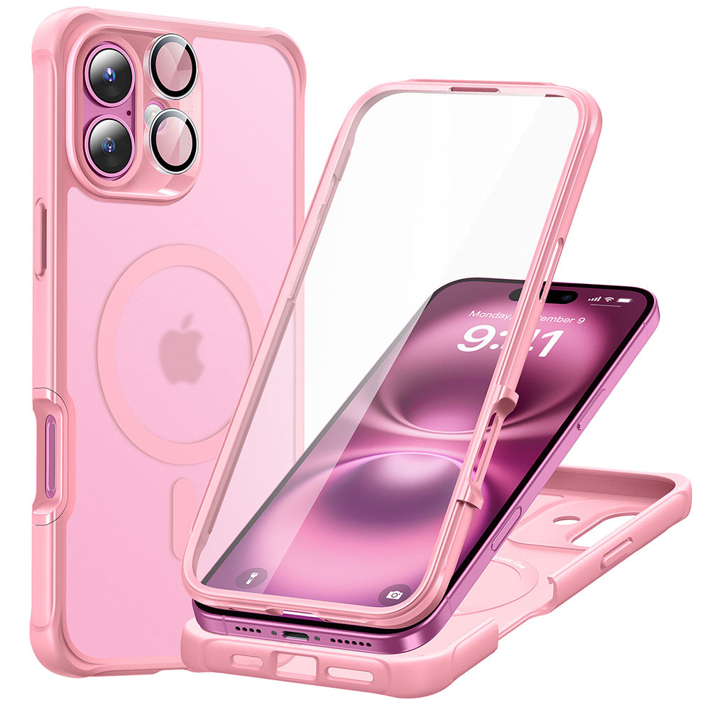 iPhone 16 Plus Armor Tough Case Magsafe frosted pink