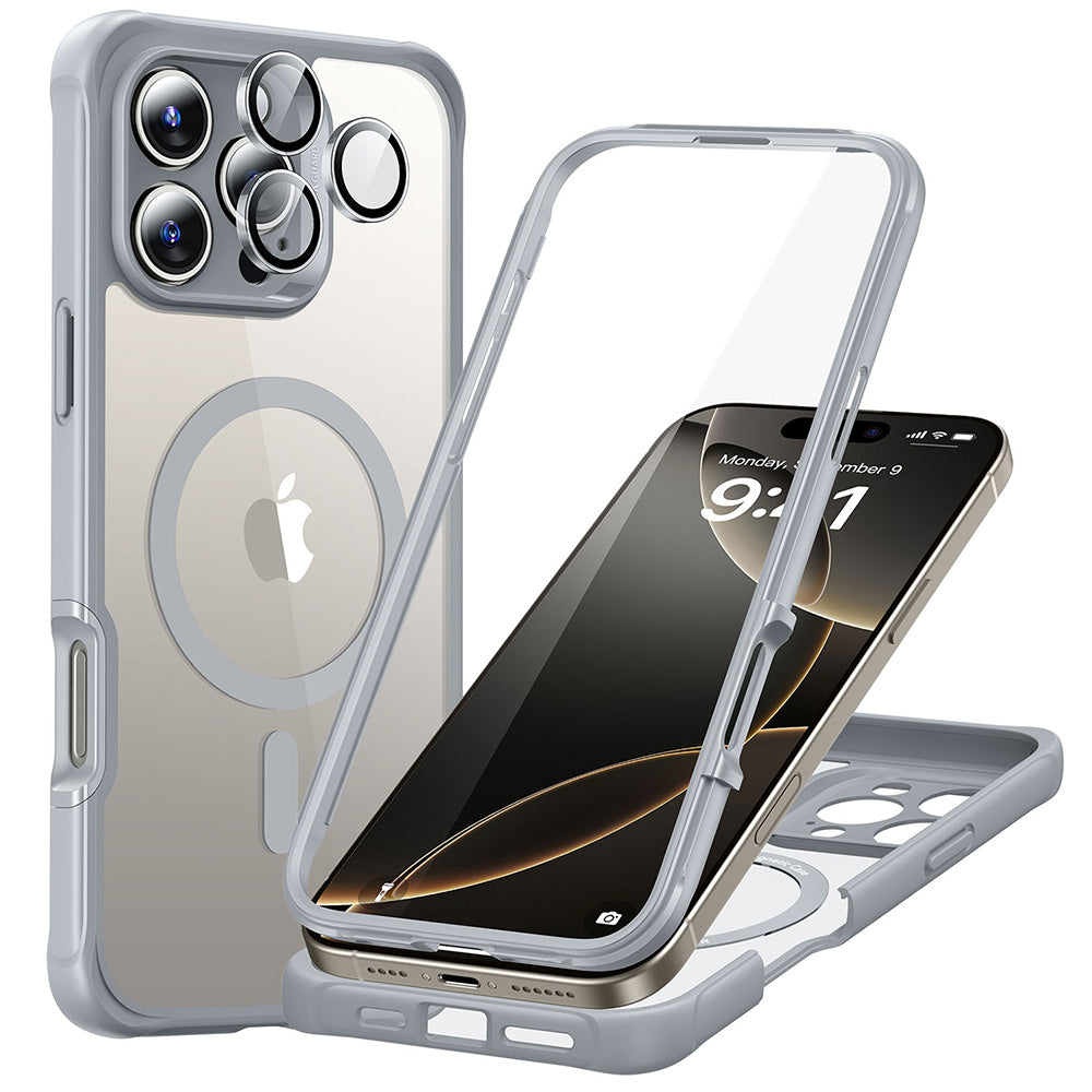 iPhone 16 Pro Armor Tough Case Magsafe clear grey