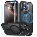 iPhone 16 Pro Clear MagSafe Case with Screen Protector Frosted black