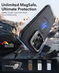 iPhone 16 Pro Rugged MagSafe Case with Privacy Screen Protector KF1