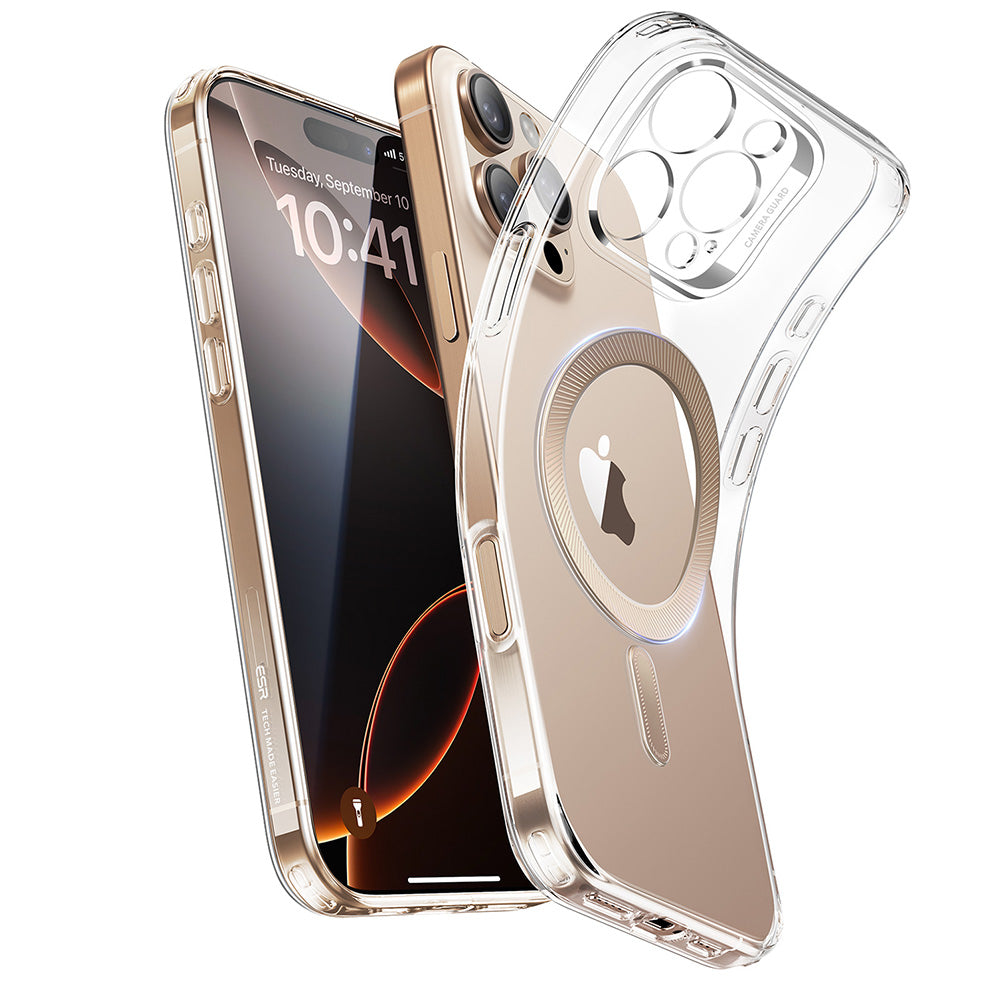 iPhone 16 Pro Zero clear Case magsafe clear gold 1