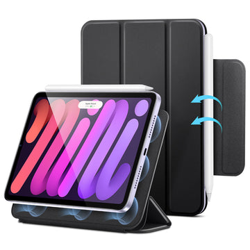 ipad mini 6 case with pencil holder black