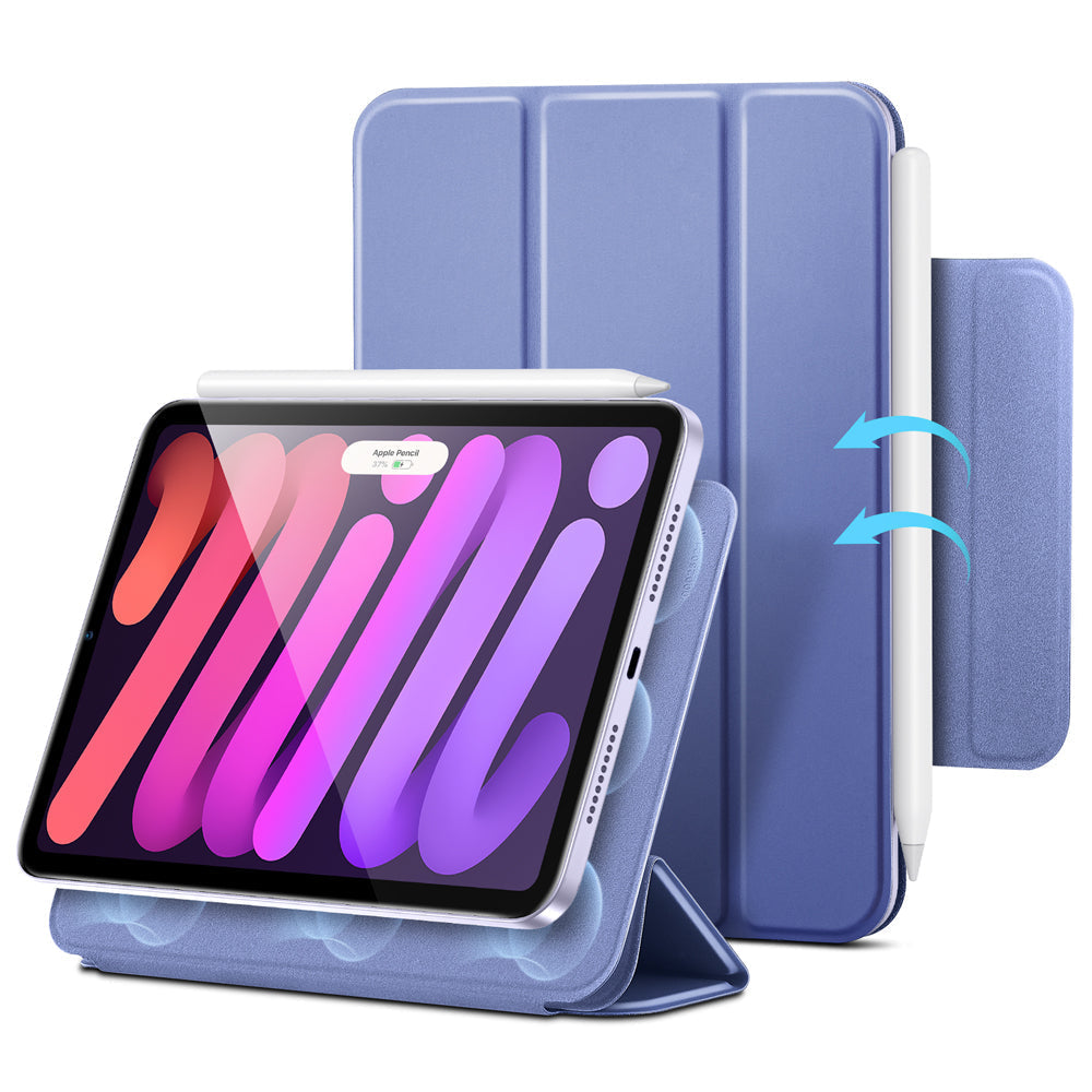 ipad mini 6 case with pencil holder purple