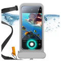 iphone 15 pro max waterproof phone pouch titanium