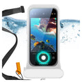 iphone 15 pro waterproof phone pouch white