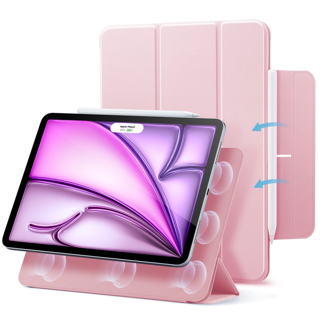 magnetic case for ipad air 13 inch m2 pink