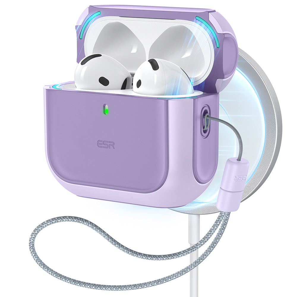 orbit hybrid airpods 4 magsafe case purple