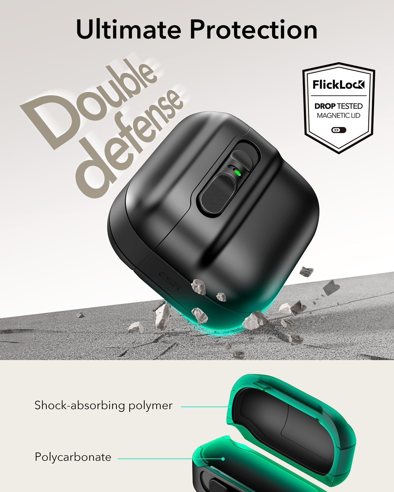 pulse flicklock airpods 4 case with lock kf 6